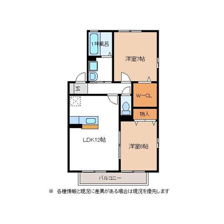 D-garden神崎 Aの物件間取画像